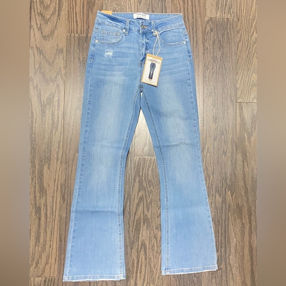 Wax Jean Light Blue Flare Jeans - Picture 6 of 11